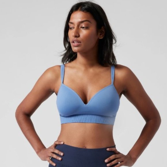 Athleta Embrace Bra D-DD Medium Cottage Blue - Picture 1 of 5